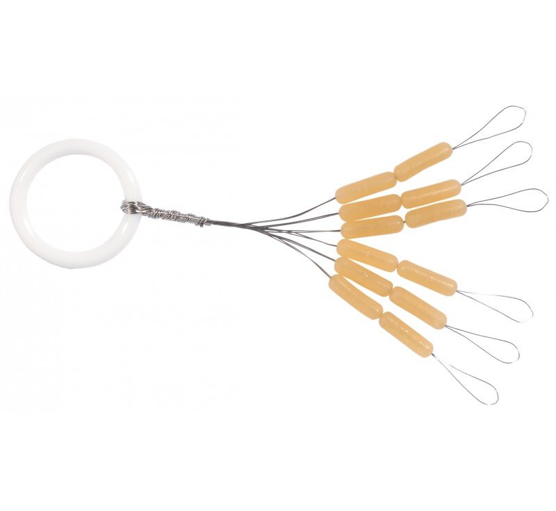 Balzer Silicon Schnur Stopper Transparent Größe: M; 0,20 - 0,30 mm; 12 Pcs.