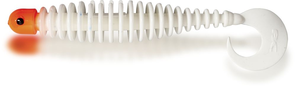 Black Cat Curly Worm; Red Head; 17 cm; 25 gr.