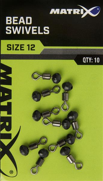 Matrix Bead Swivels; Gr. 12; 10 Stück