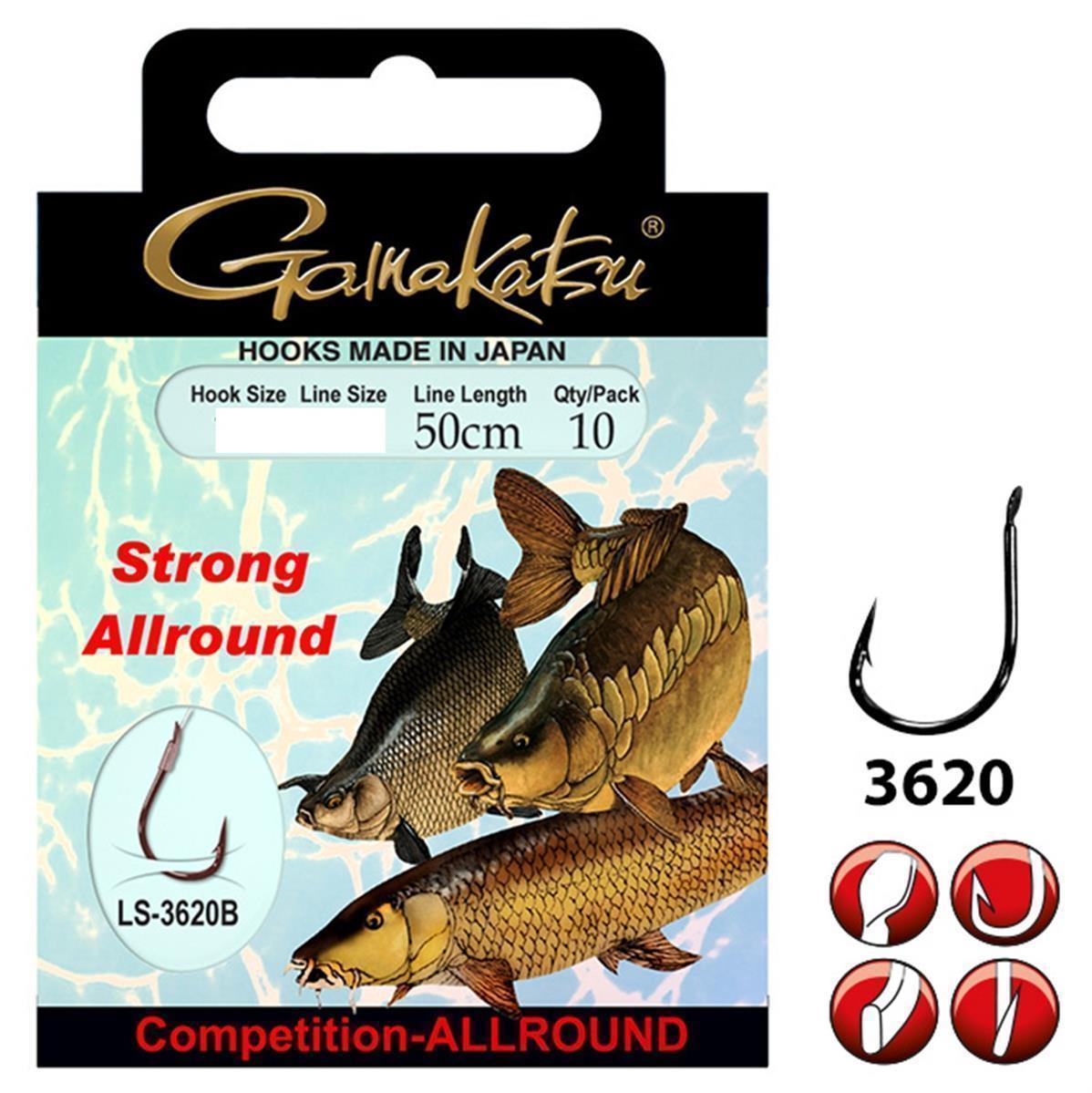 Gamakatsu Competition-Allround Strong LS3620 Bronze 50 cm # 12 / 0,22 mm Gamakatsu Competition-Allround Strong LS3620 Bronze 50 cm # 12 / 0,22 mm