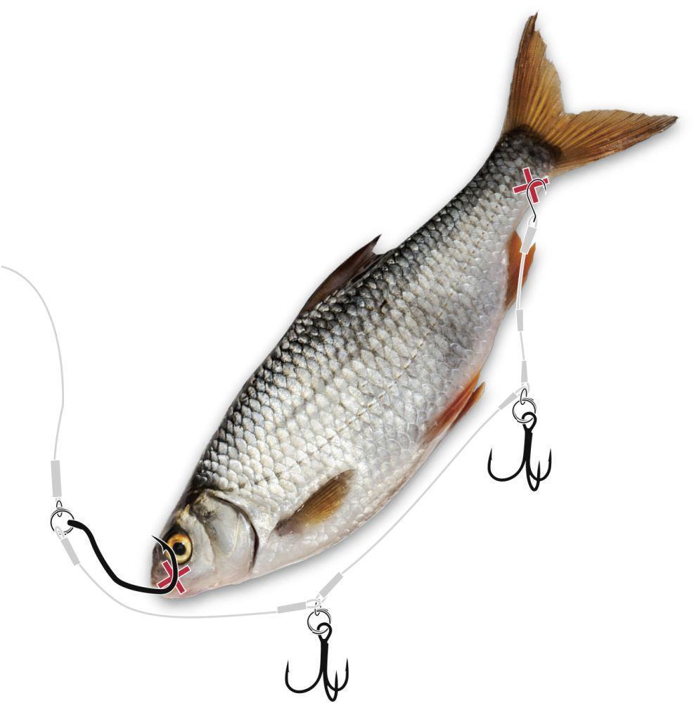 Quantum Mr. Pike Ghost Traces Bait Release Rig; Gr. 2 & 2; 50 cm; 18 Kg. Quantum Mr. Pike Ghost Traces Bait Release Rig; Gr. 2 & 2; 50 cm; 18 Kg.