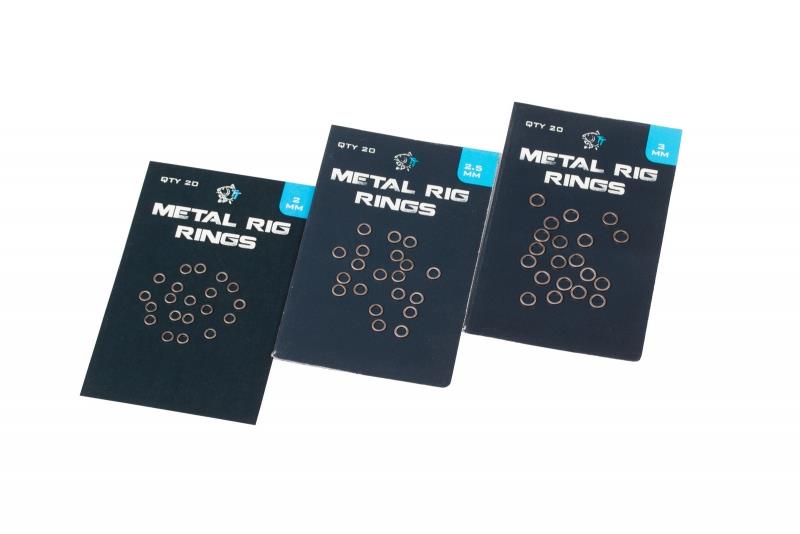 Nash Metal Rig Rings; 2,5 mm; 20 Stück