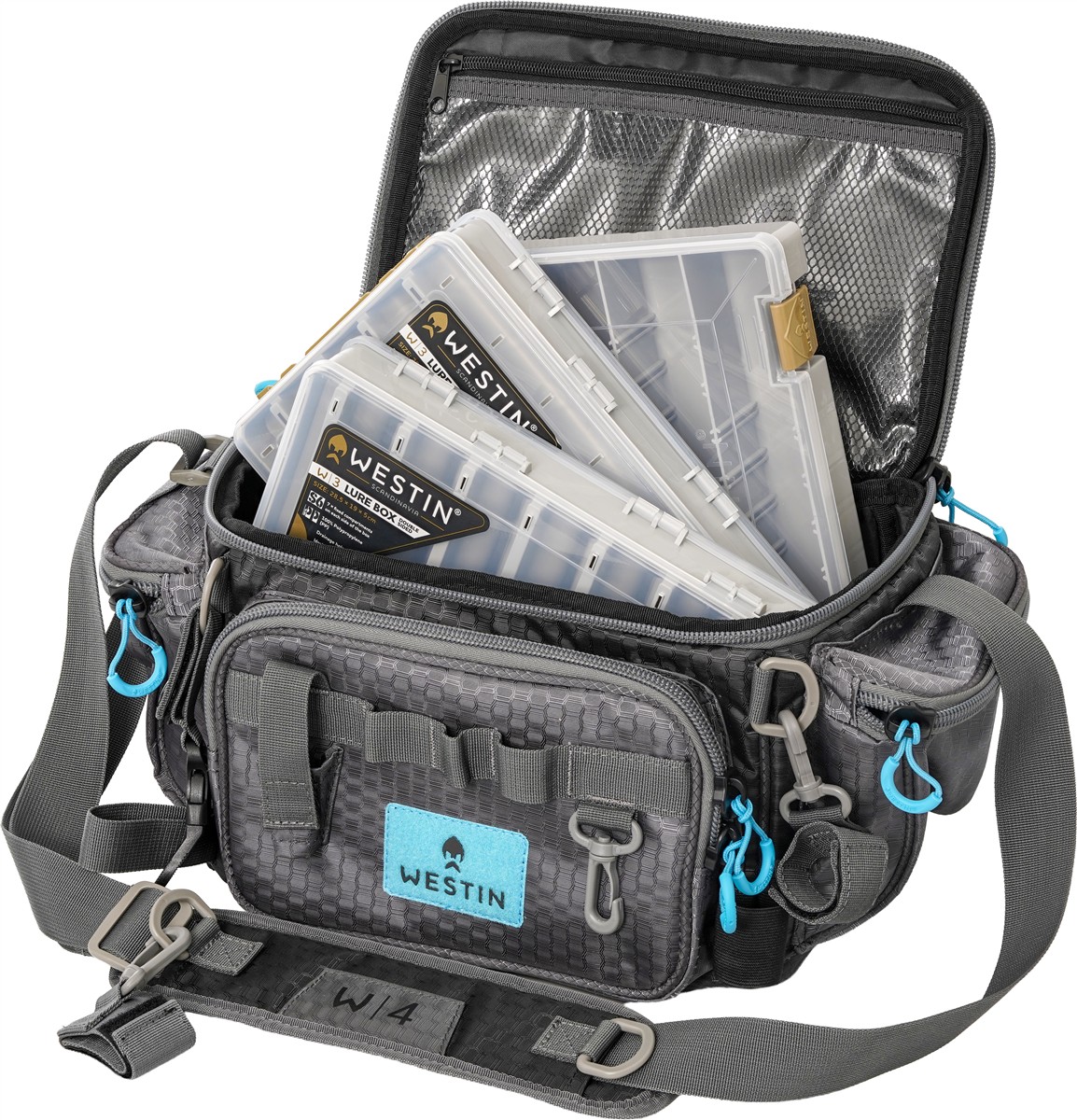 Westin W4 HD Lure Bag 3 Boxen M Titanium Grey