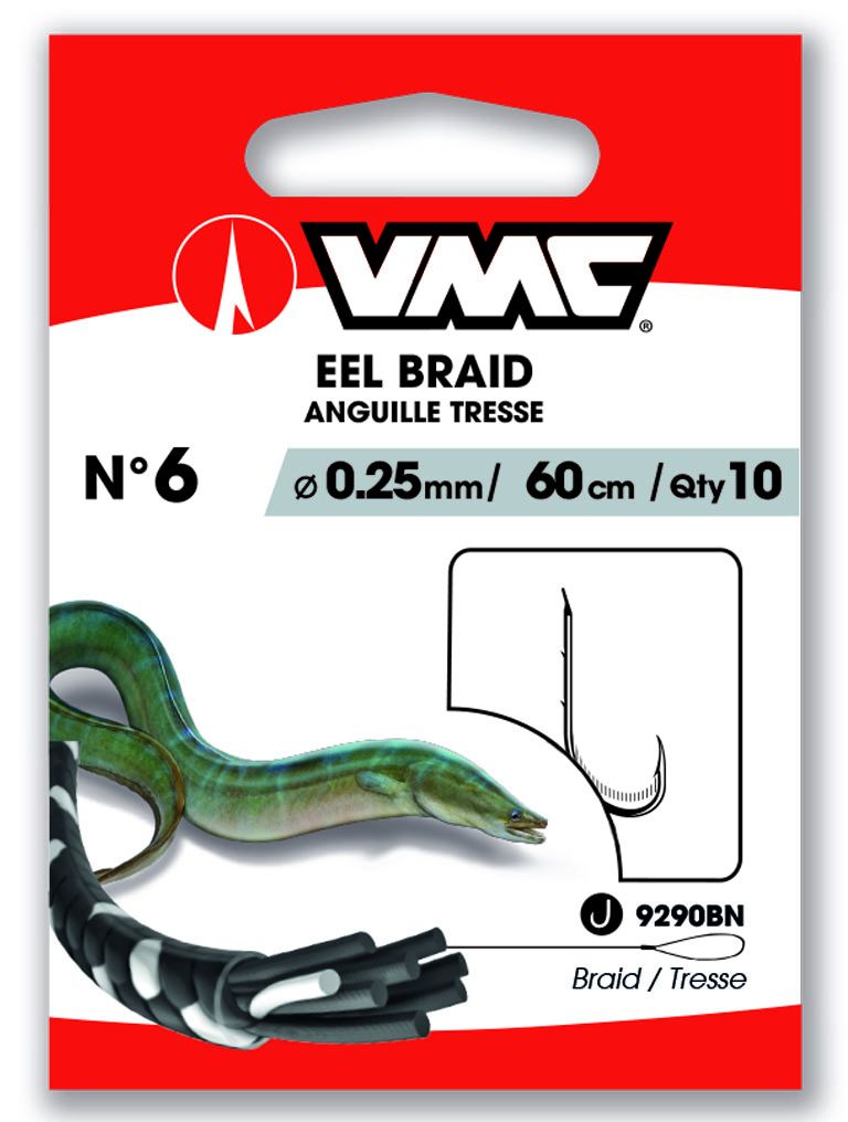 VMC Aal geflochten Brüniert 60 cm # 2 / 12 kg VMC Aal geflochten Brüniert 60 cm # 2 / 12 kg