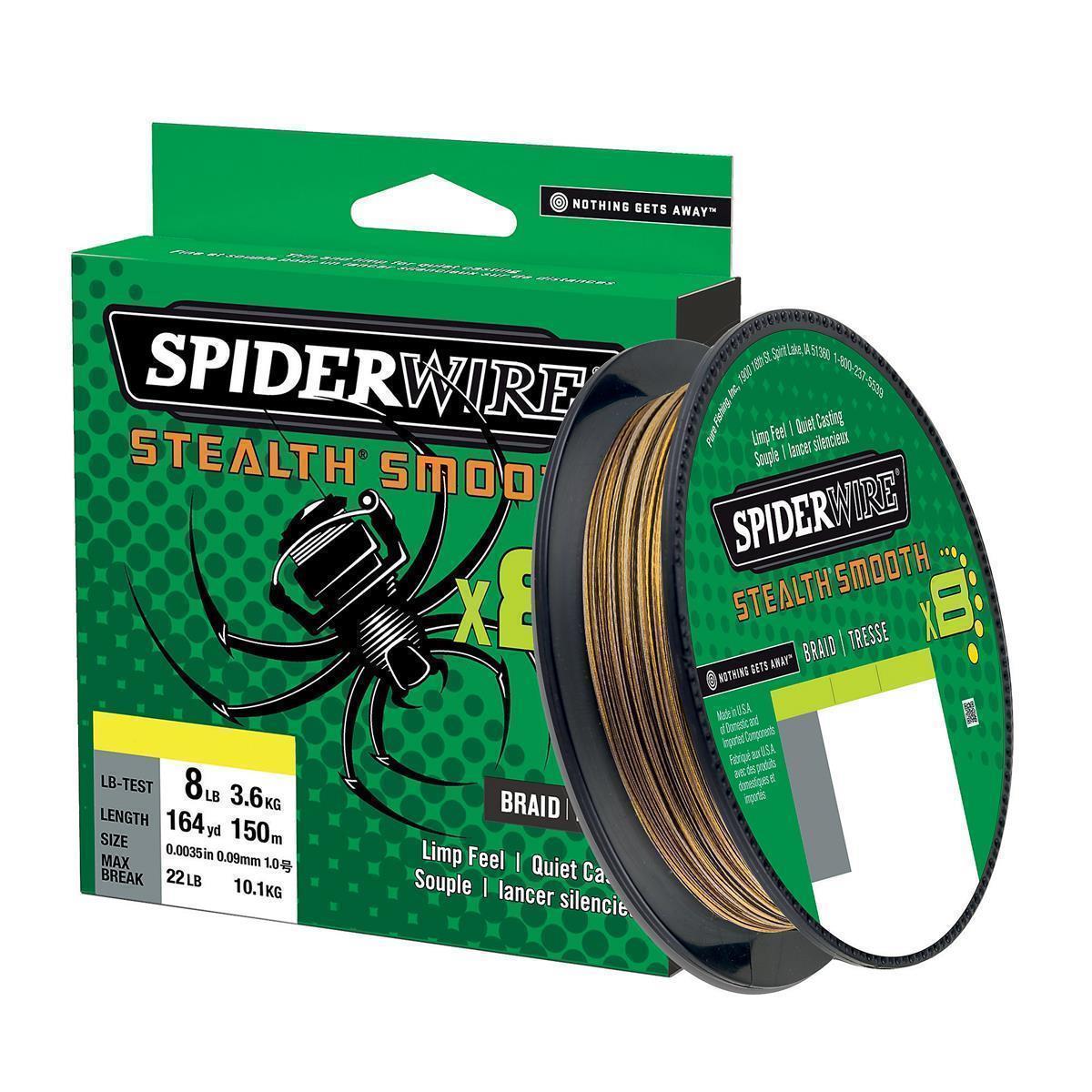 SpiderWire Stealth Smooth 8; Camo; 0,13 mm; 12,7 Kg.; 300 m